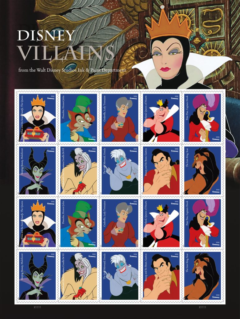 New Disney Villains Forever Stamps are Perfect for Globetrotting Kids