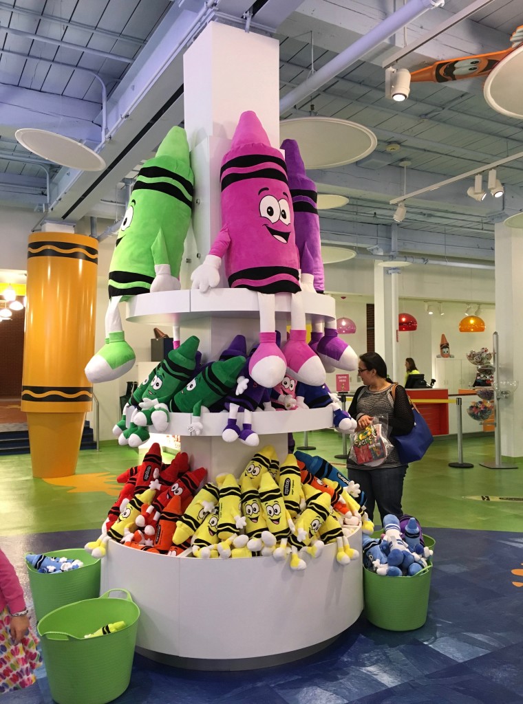 The Crayola Experience gift shop offers a great selection of gifts and Crayola memorabilia.