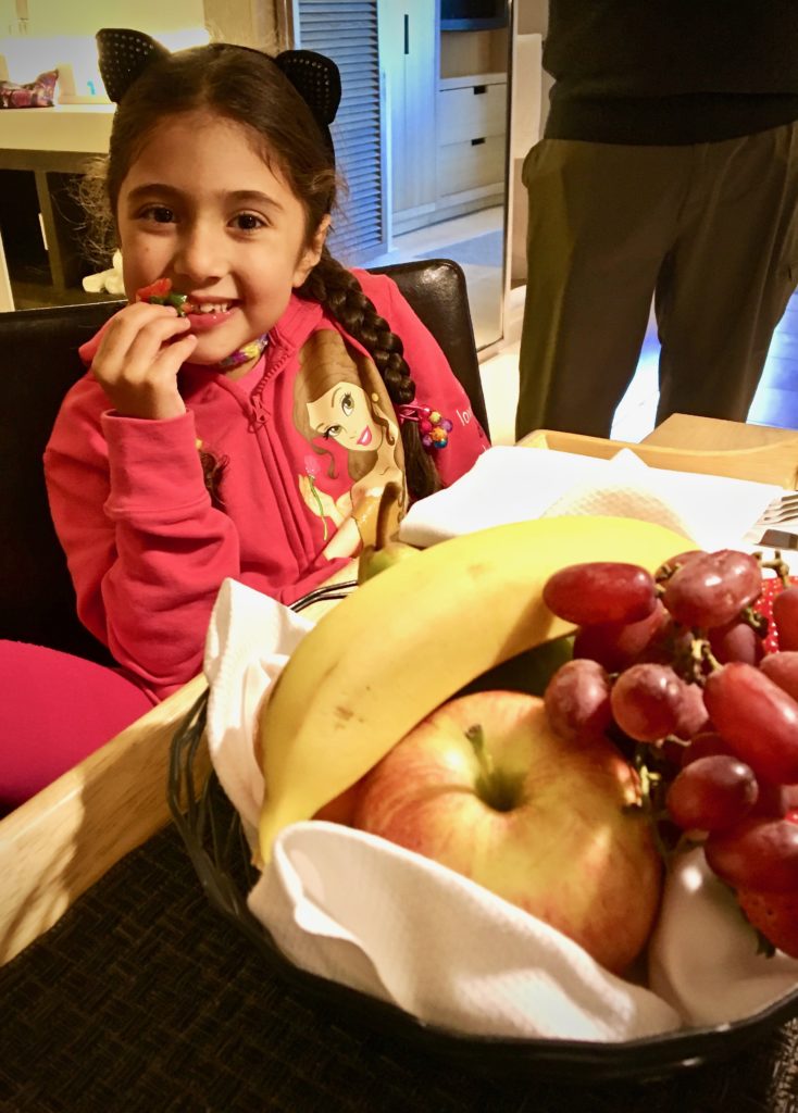 Post ice skating snack at Conrad, New York. 