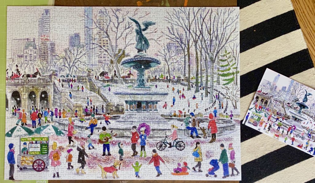 Puzzles for kids and adults, nyc puzzle, puzzles for kids, Central Park Puzzle, Michael Storrings puzzle