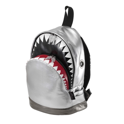 Globetrotting Mommy - Best Backpacks Shiny Silver Shark Backpack