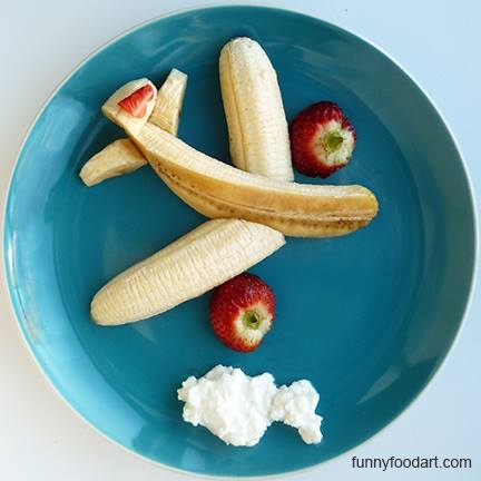 Globetrotting Mommy, Fun Food Friday, Snacks, Banana, Funny food art, easy snack for kids, healthy snack for kids