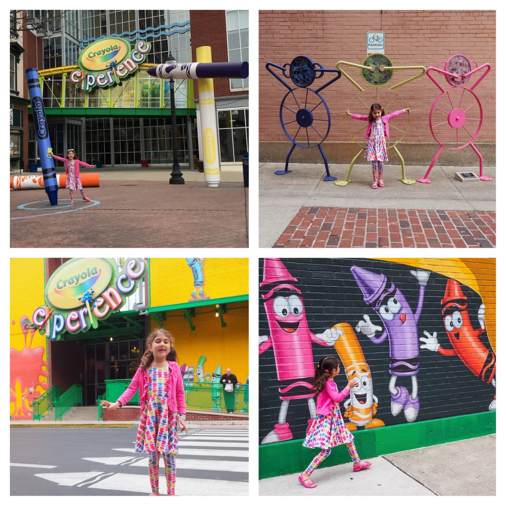 The Crayola Experience features an array of colorful backdrops.