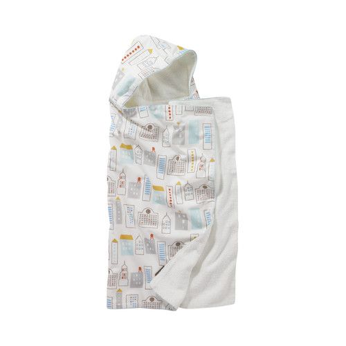 Globetrotting Mommy - Dwell Studio Skyline Hooded Towel