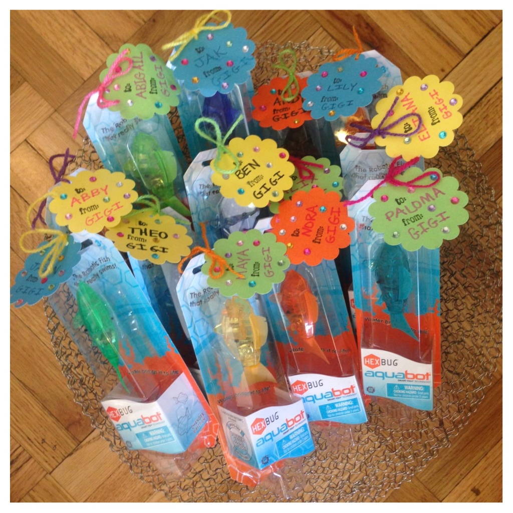 Aquabot, Hexbug, party favors, birthday party