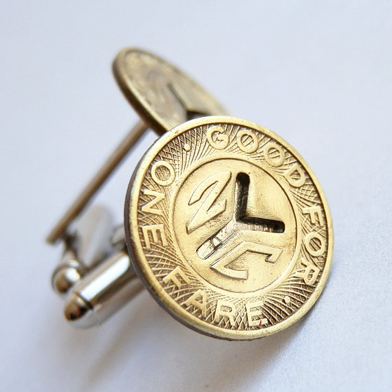 New York City, Subway Token, Cufflinks, Holiday Gift, Ideas