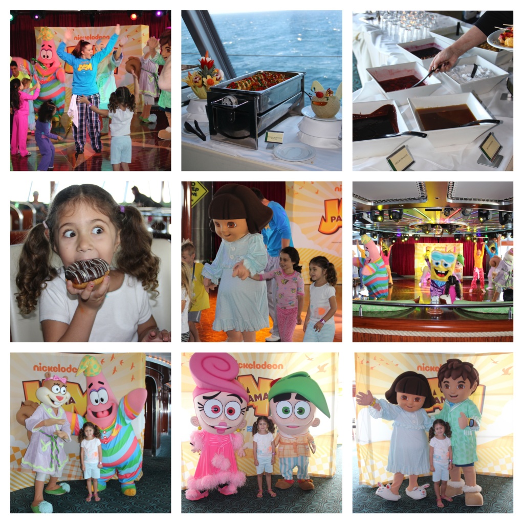 Norwegian Cruise Lines, Family Travel, Family Cruise, Pajama Jam, PJ Party, Spongebob Squarepants, Nickelodeon, Dora the Explorer