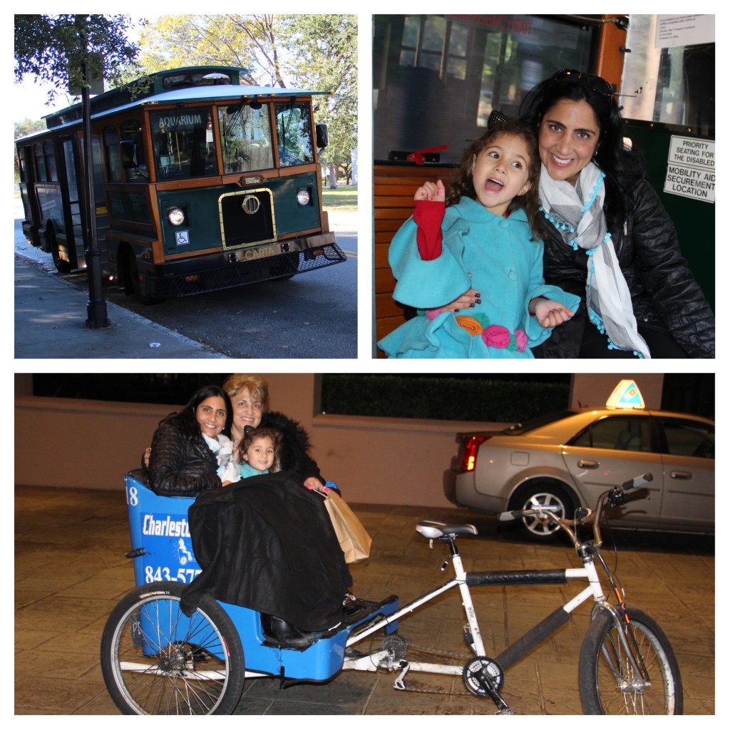 Family Friendly Charleston, South Carolina, Getting Around Town, Family Travel, Trolly, DASH, Charleston with kids, Charleston pedicab